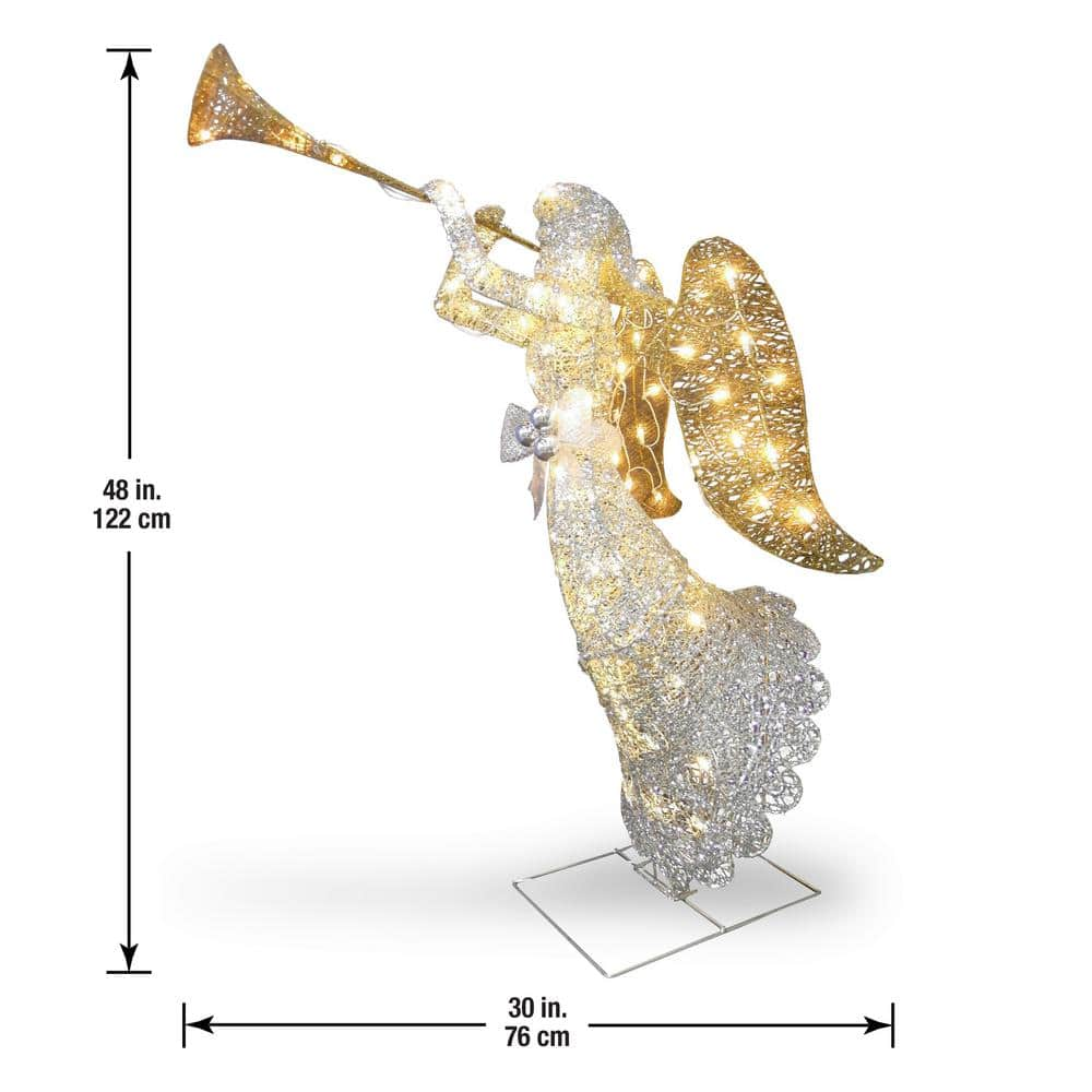 48 in. Angel Decoration with Clear Lights