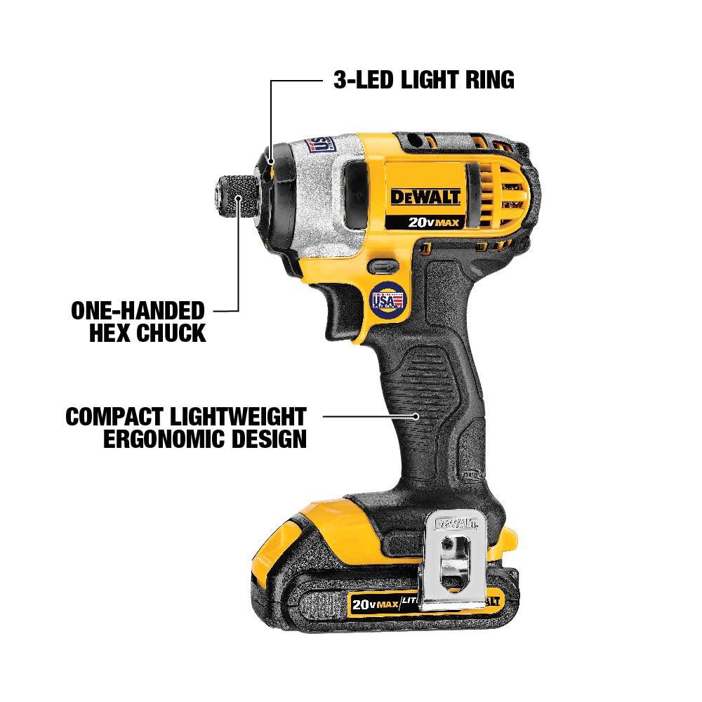 DW 20V MAX Compact Drill/Driver / Impact Driver Combo Kit DCK280C2 from DW