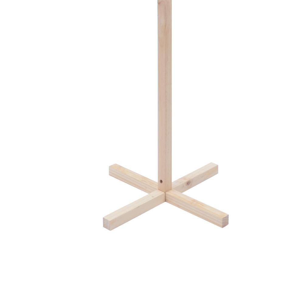 YIYIBYUS Elegant Coat Rack Freestanding Wood Coat Rack with 8 Hooks HG-HS035-388