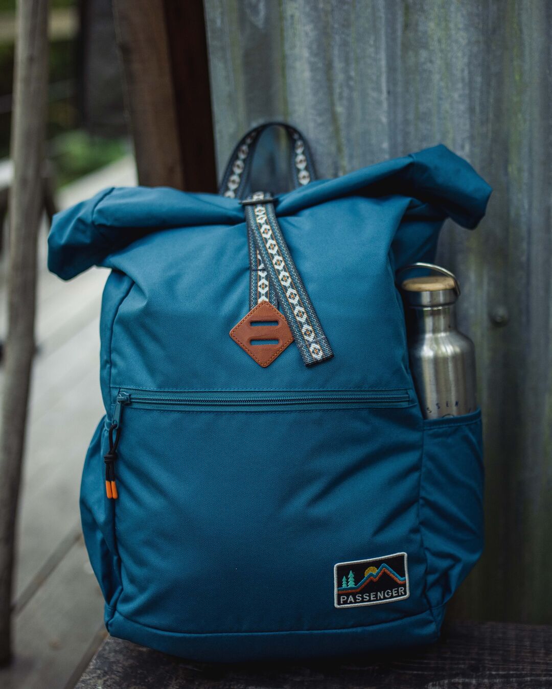 Backwoods Recycled Rolltop 32L Backpack - Ash Blue