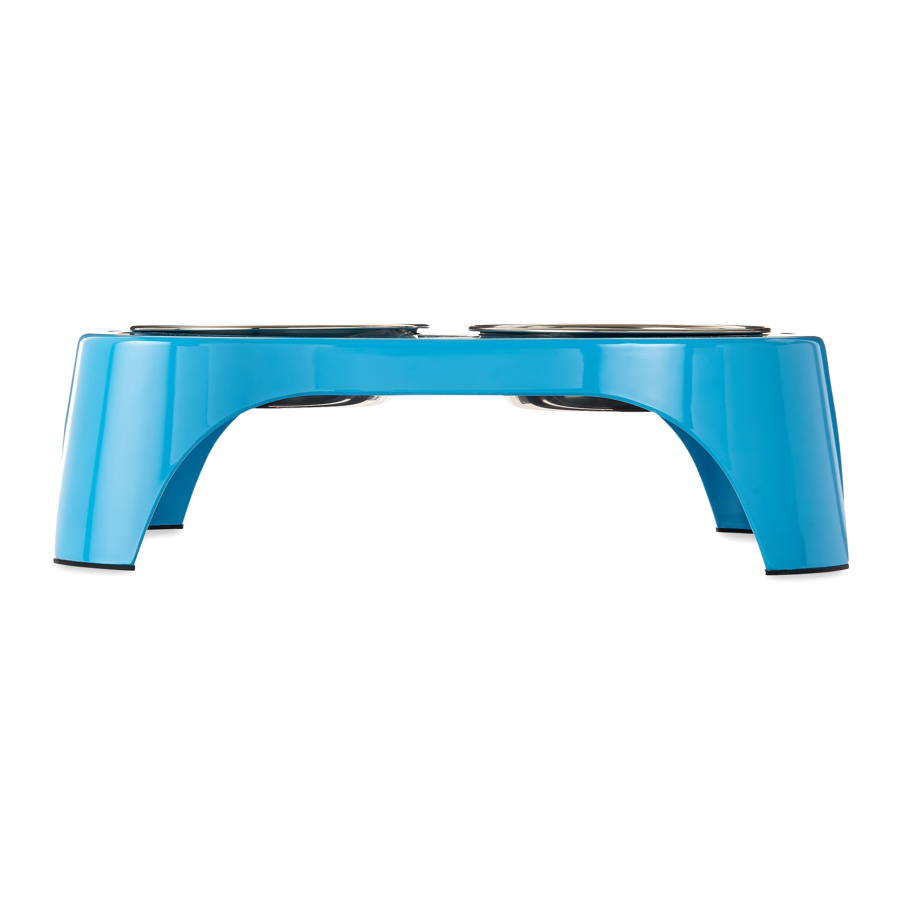 Vibrant Life Elevated Dog Bowls, Teal, Medium