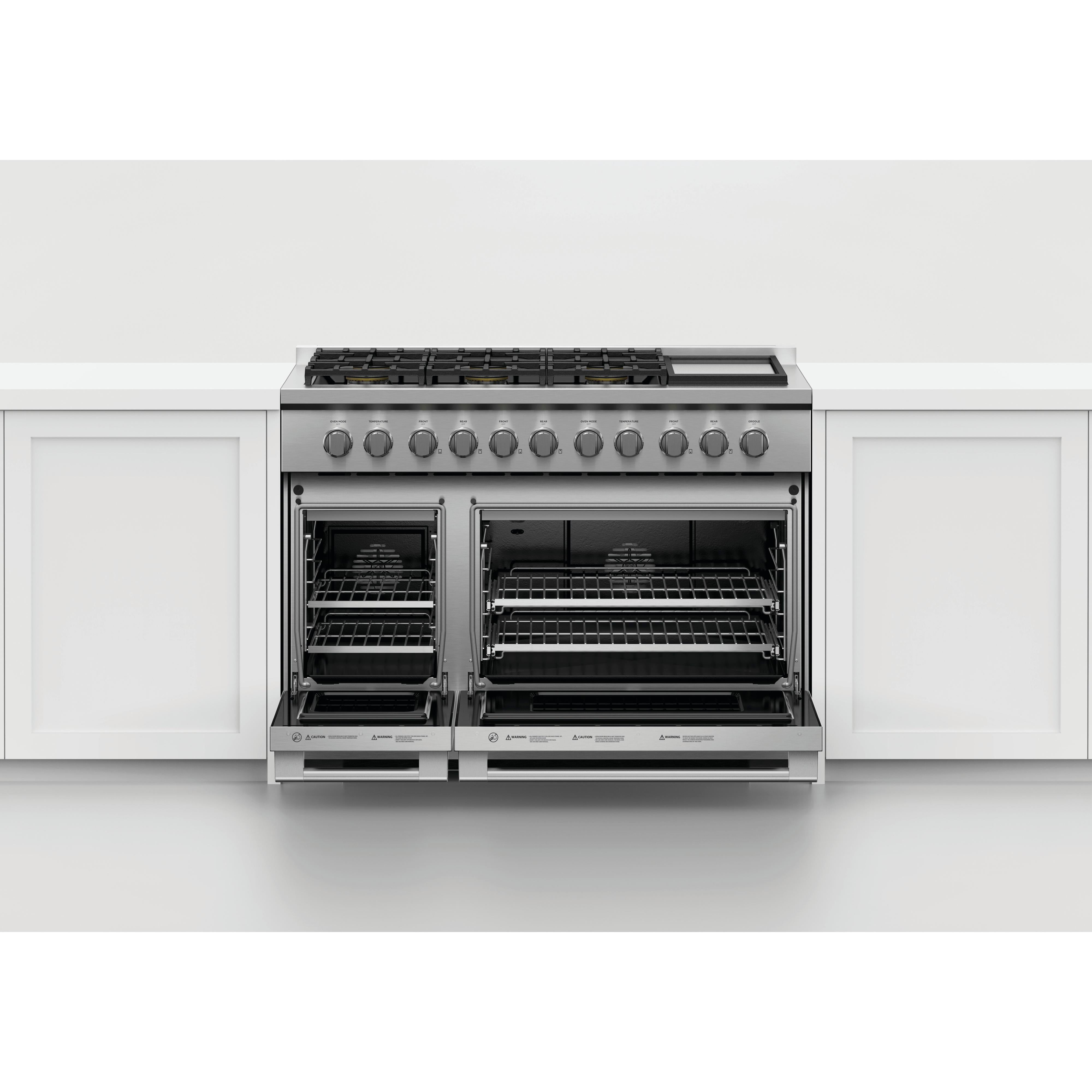 Fisher & Paykel 48-inch Freestanding Gas Range with Griddle RGV3-486GD-N