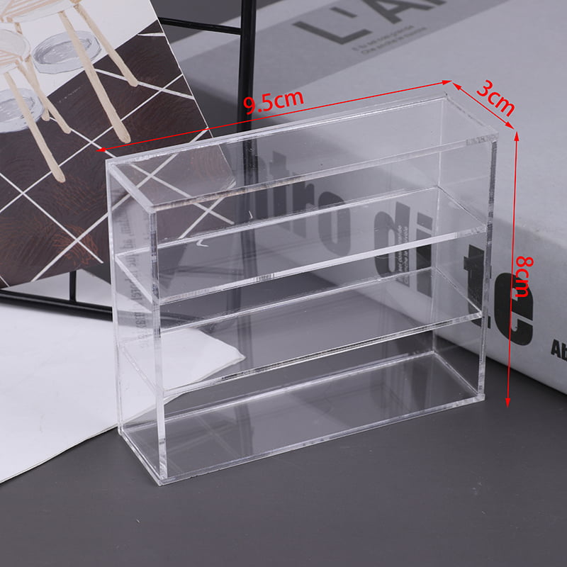 MageCrux 1/12 Dollhouse Miniature Acrylic Display Case Cupboard Showcase Display Shelf