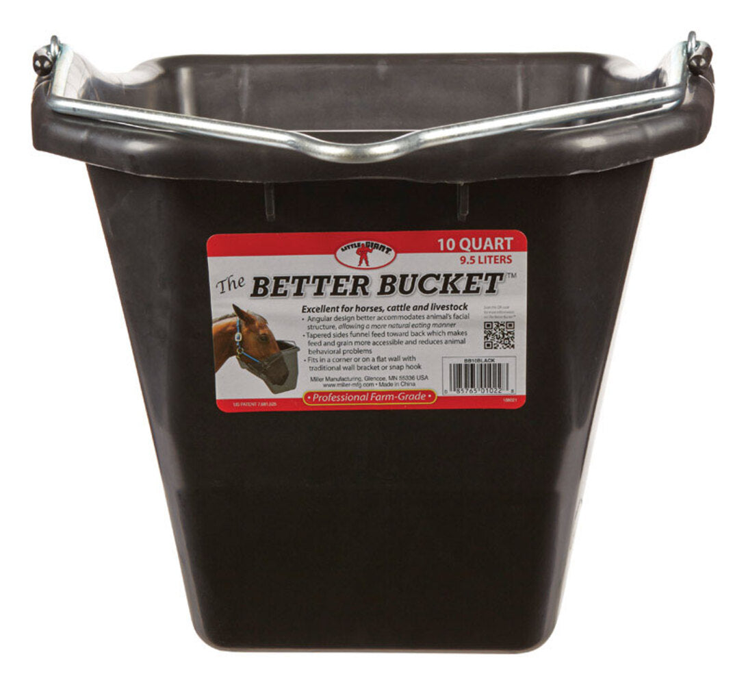 ANGLE BUCKET BLK 10QT