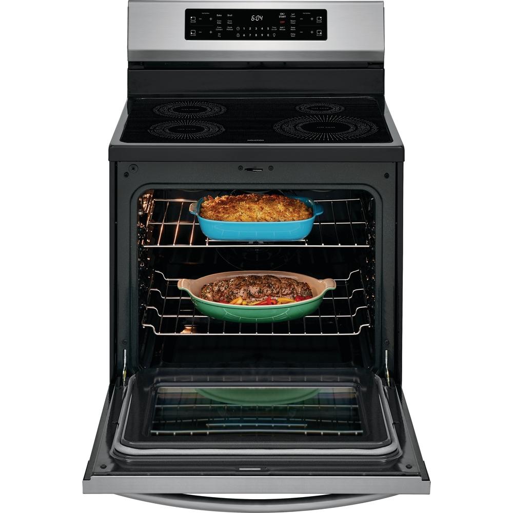 Frigidaire Gallery 30-inch Freestanding Electric Induction Range with Air Fry Technology GCRI305CAF