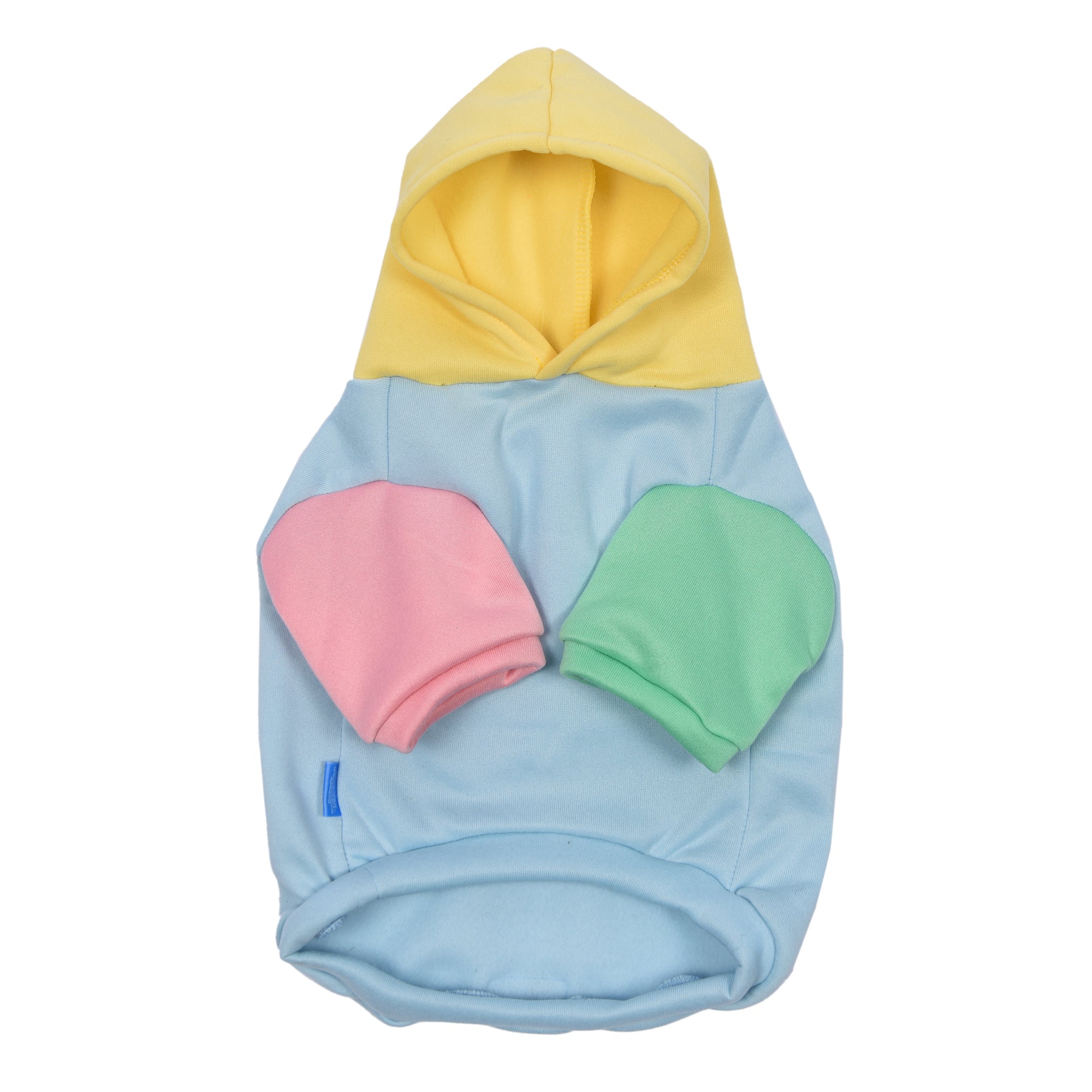 The Dodo Pastel Colorblock Dog Hoodie - Medium