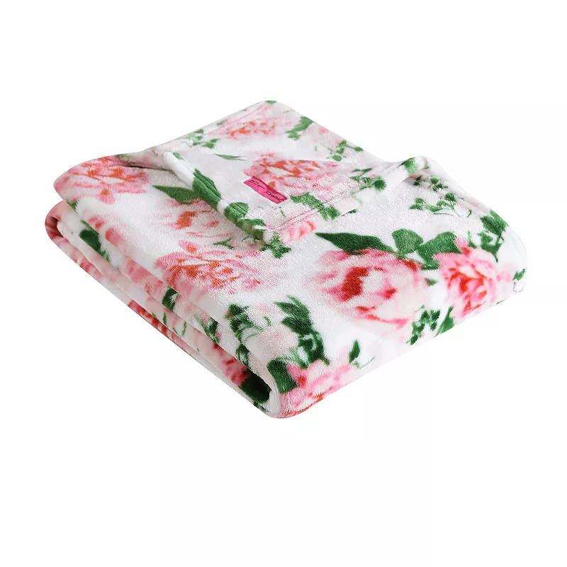 Betsey Johnson Blooming Roses Blanket