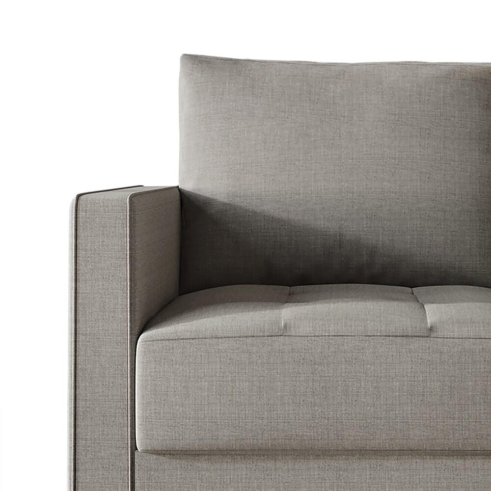 CraftPorch Contemporary Minimalist Linen Upholstered Loveseat