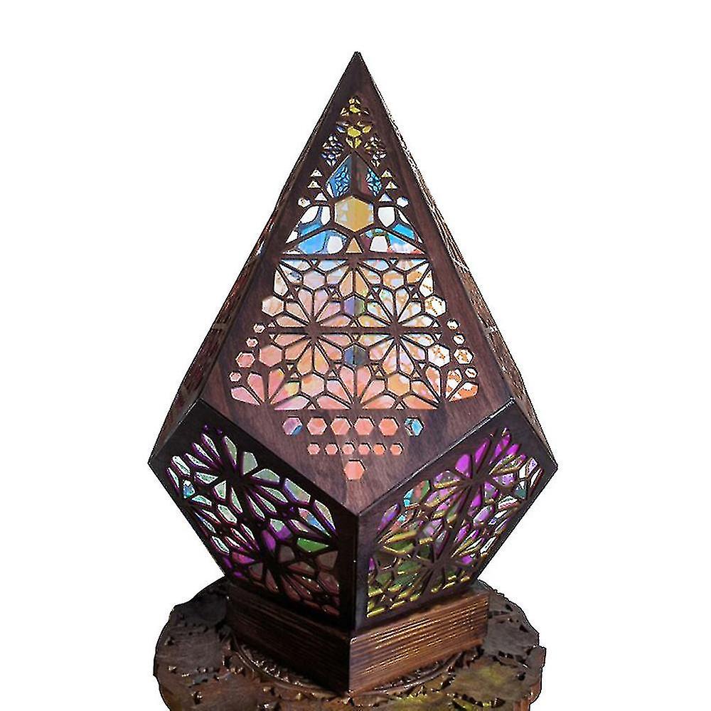 Mosaic Floor Projection Light Starry Sky Polar Star Bohemian Bedside Lamp