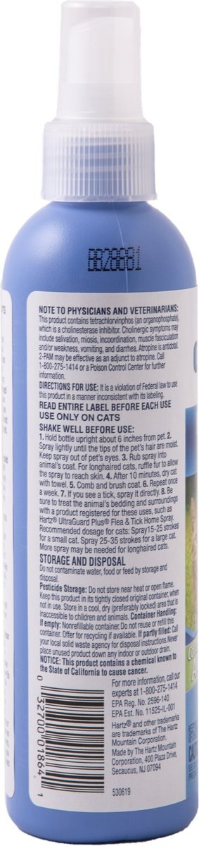 Hartz UltraGuard Plus Topical Flea and Tick Spray for Cats