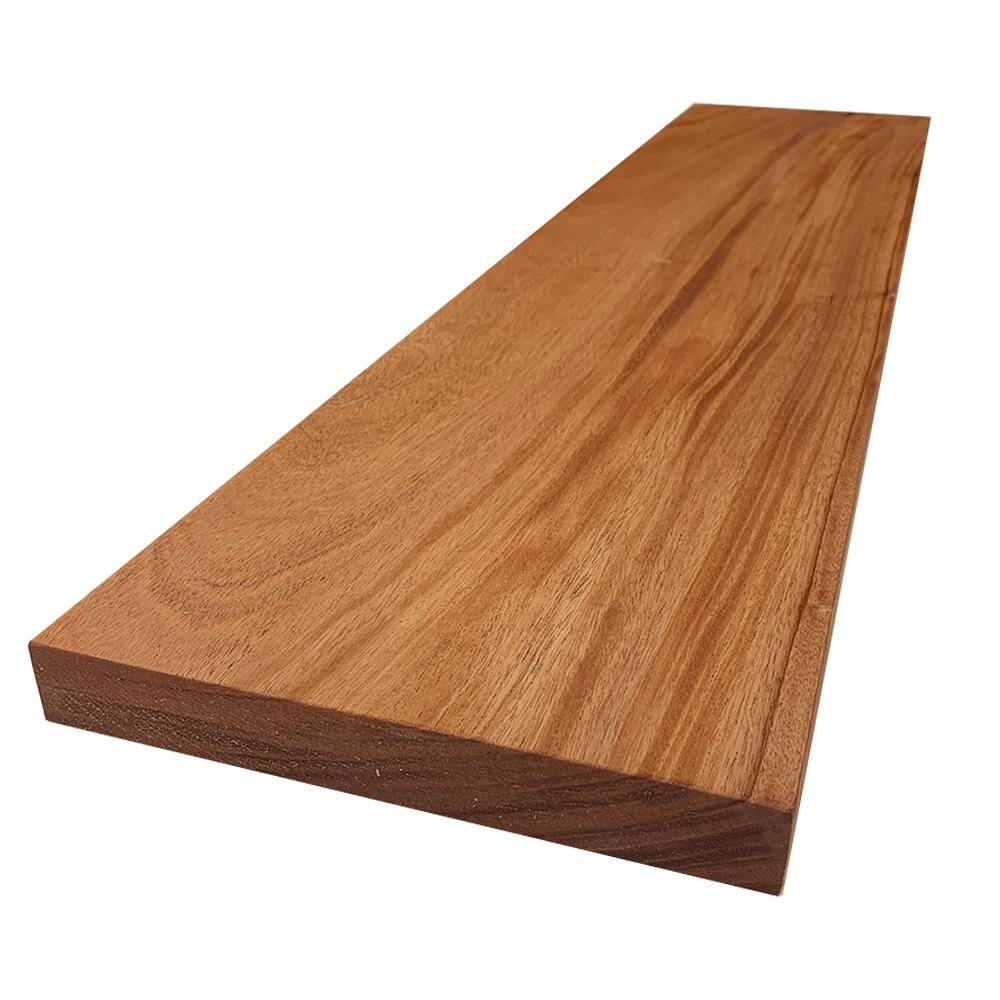 Swaner Hardwood 2 in. x 12 in. x 8 ft. African Mahogany S4S Board OL08110896MA