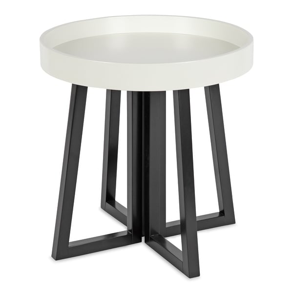 Kate and Laurel Avery Round Wood Side Table