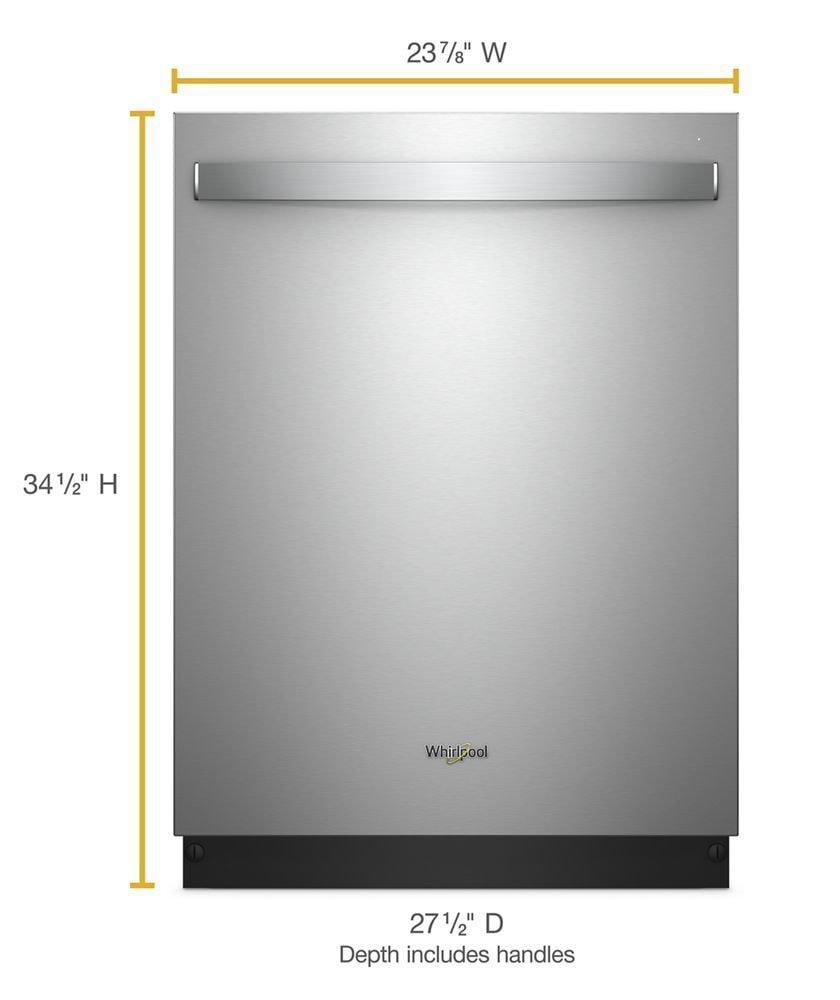 Whirlpool WDT975SAHZ Smart Dishwasher With Stainless Steel Tub