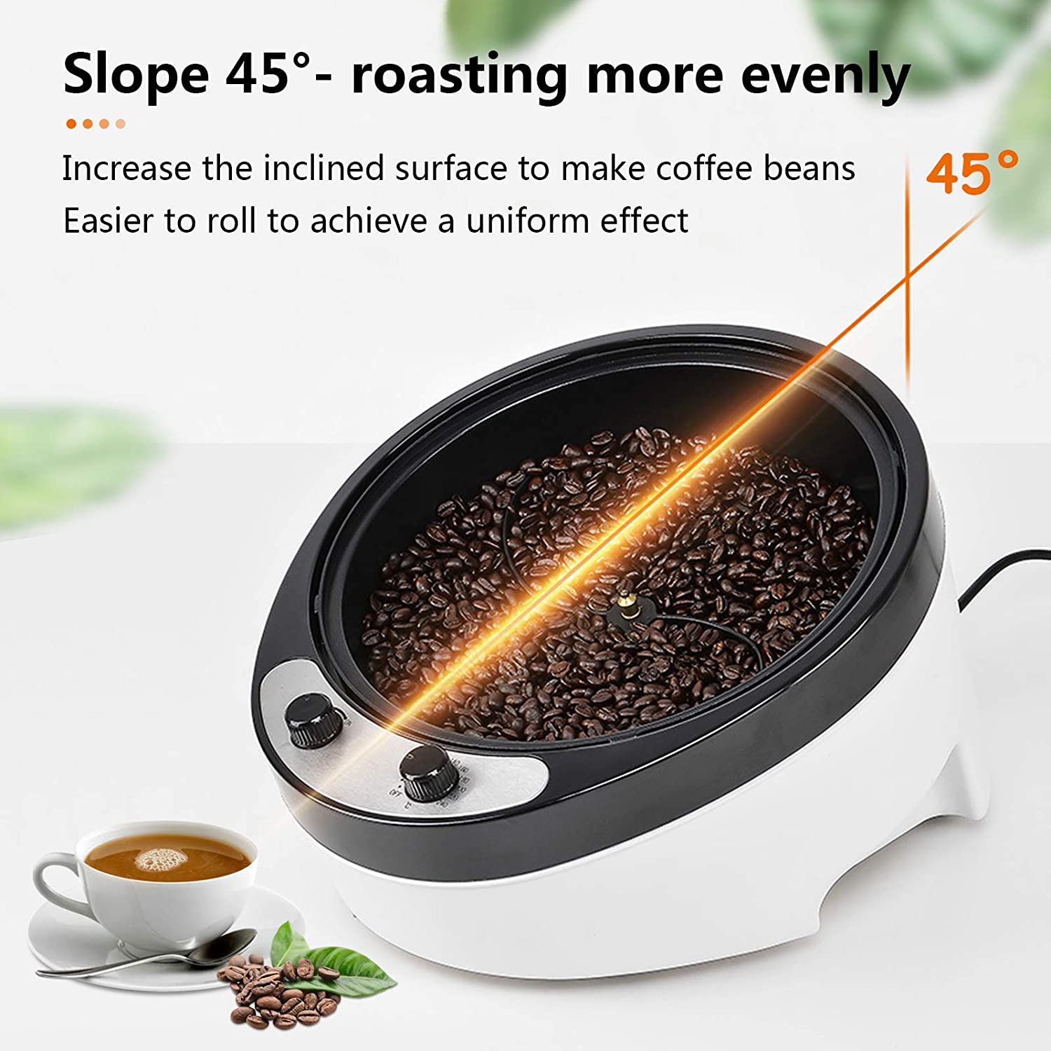 800G Electric Coffee Roaster Machine Commercial Coffee Bean Roaster for Home Use Home Coffee Roaster 1800W 110V