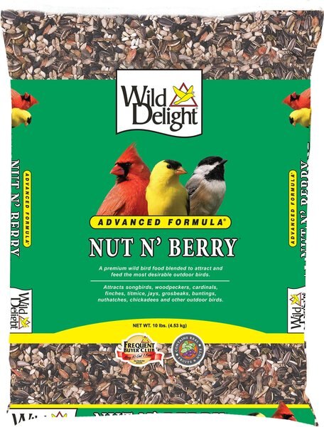 Wild Delight Nut N' Berry Bird Food， 10-lb bag