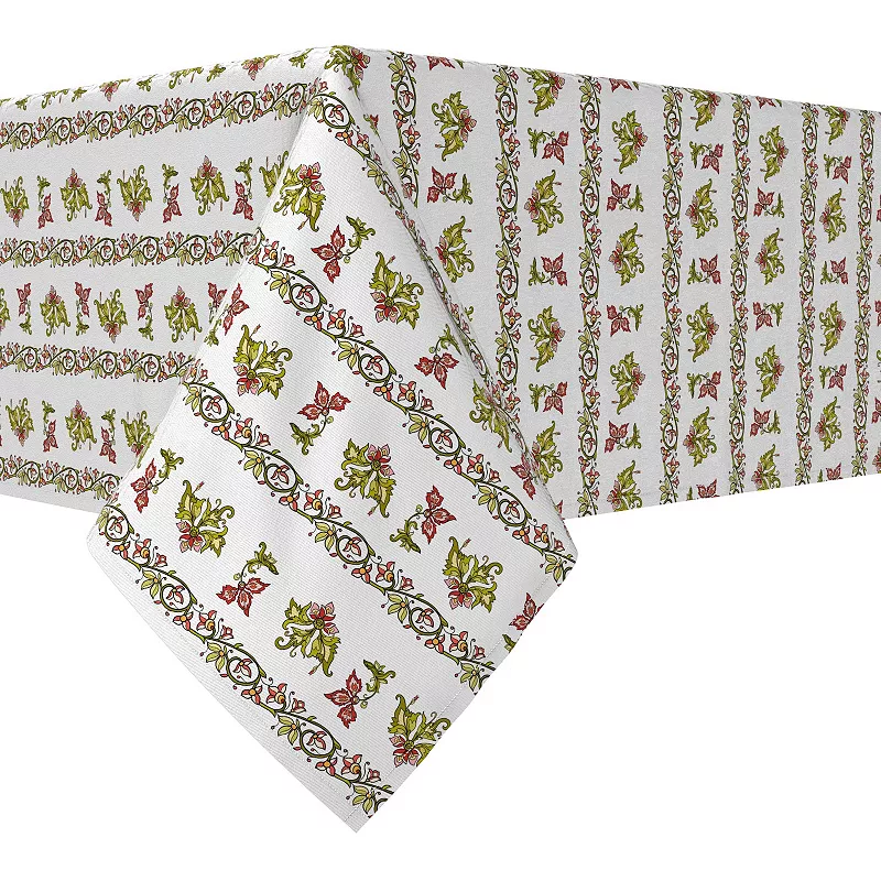 Rectangular Tablecloth， 100% Cotton， 60x84， Floral 1