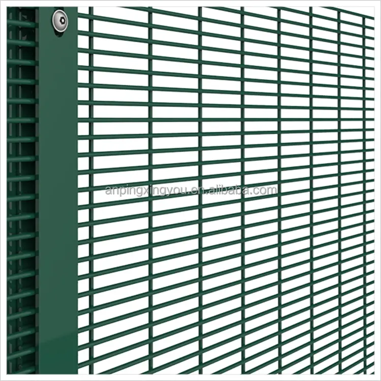 Customized Powder Coated 358 Anti Climb Security Fence for Airport Prison on Sale Welded Wire Mesh Fencing Fence Panel