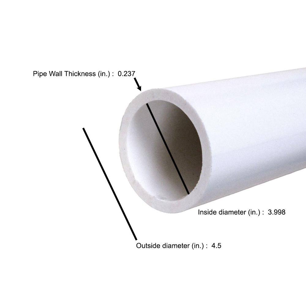 VPC 4 in. x 24 in. PVC Foam Core Sch. 40 Pipe 2204