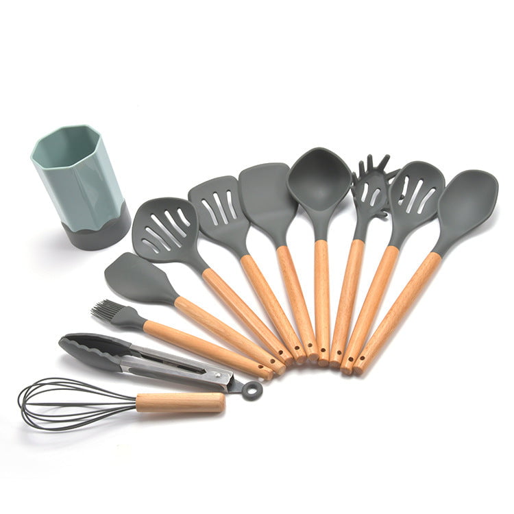 31 Piece of Silicone Utensil Set For Cooking W/ Holder High Quality Home Kitchen Cook Tool Heat Resistance Dishwasher Safe