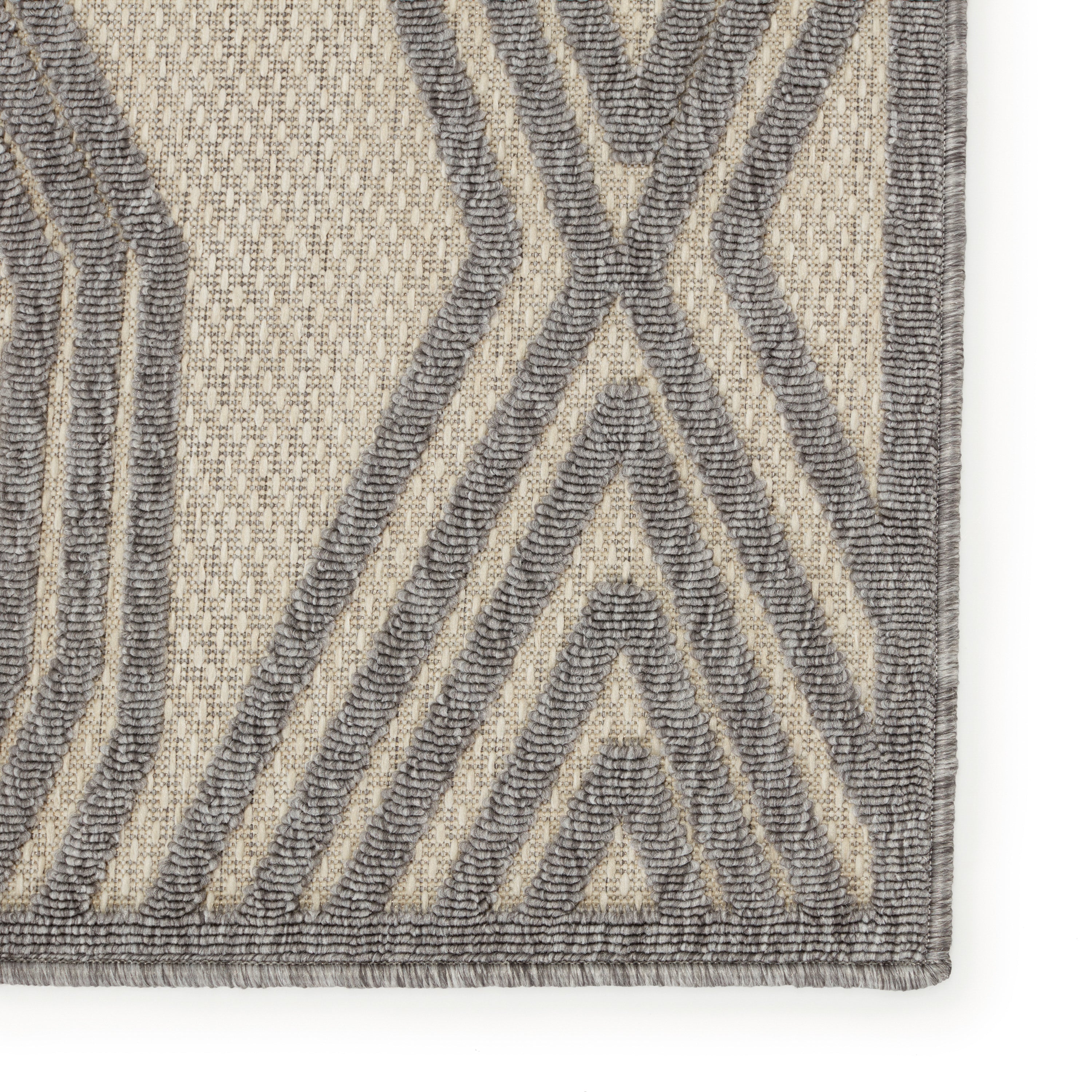 Tajiri Adana Indoor/Outdoor Cream & Gray Rug by Nikki Chu