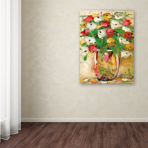 X 18 quot Hai Odelia x27 spring Flowers In A Vase 7 x27 Canvas Art