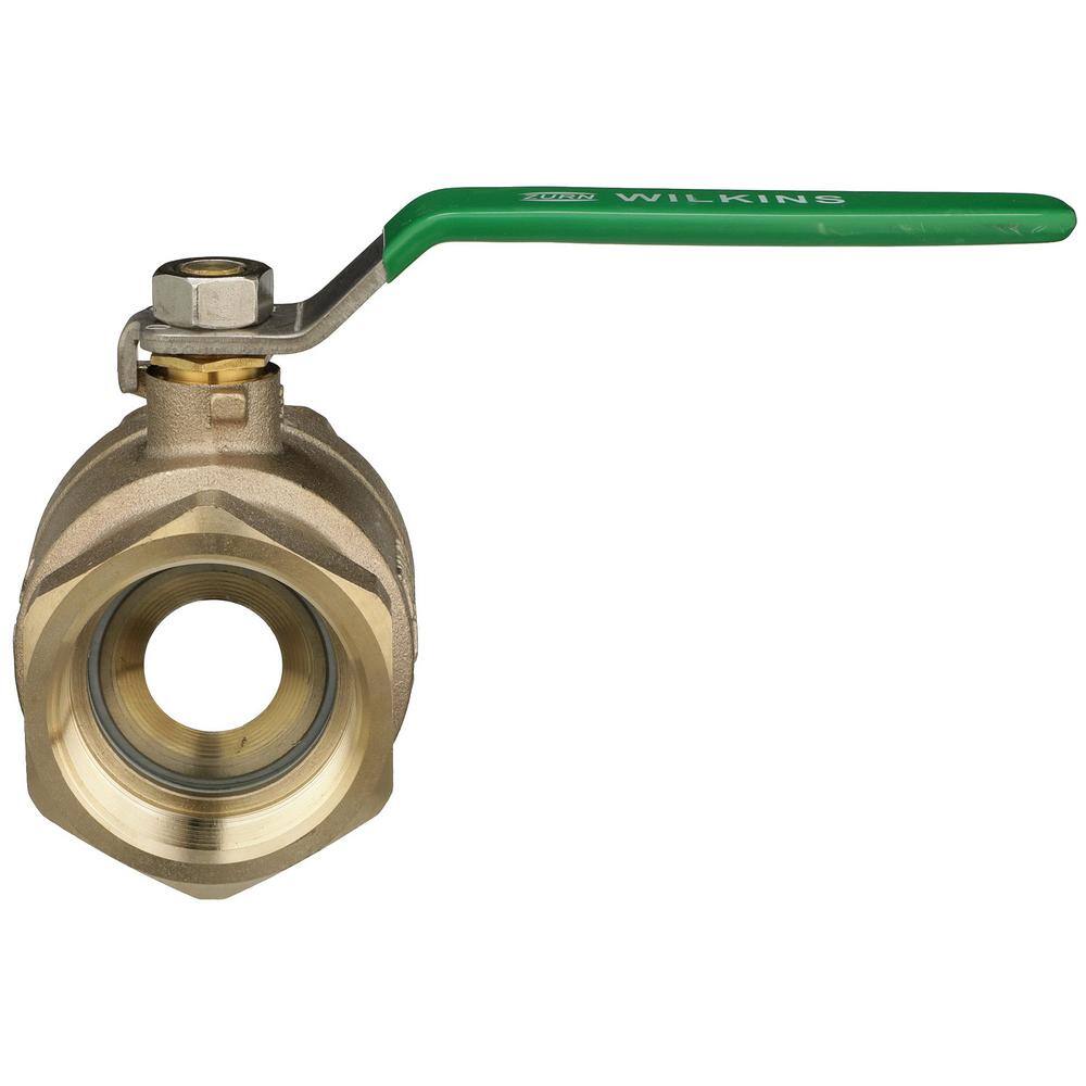 Zurn 2 in. Dia x 8.9 in. L Bronze Full Port Ball Valve 2-850XL