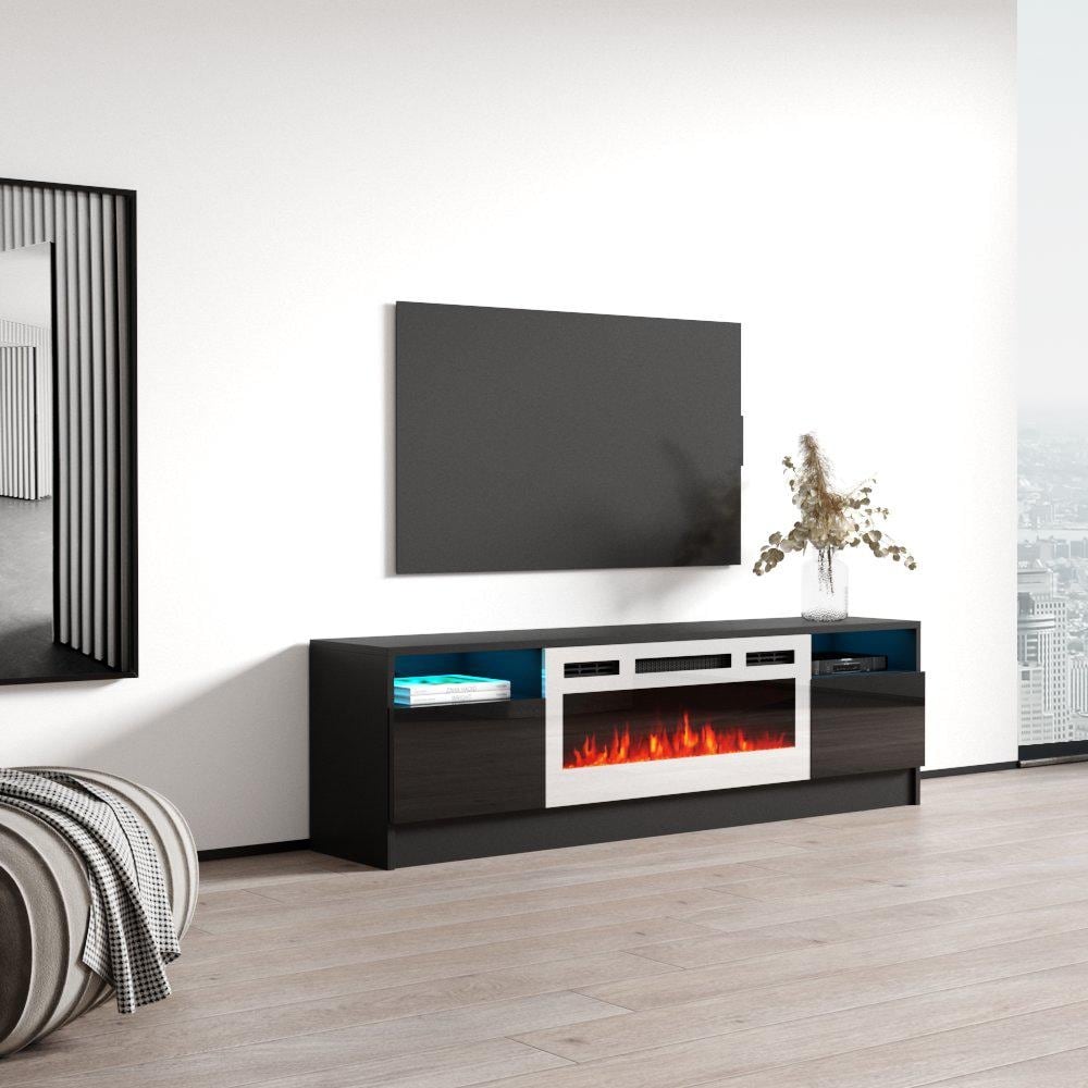 Duke 01 WH EF Electric Fireplace 63\