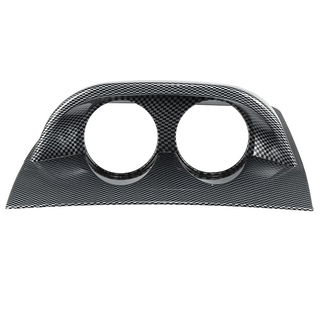 Unique Bargains Dual Dashboard Gauge Holder Pod Meter Mount Bracket Carbon Fiber Pattern 1 Pc