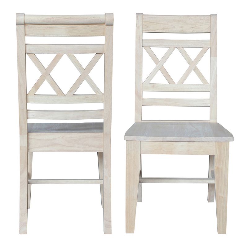 International Concepts 2-piece Canyon Double X-Back Chair Set