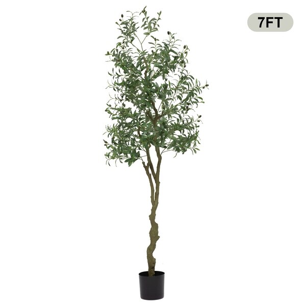 Olive Tree Artificial Plant In Black Pot