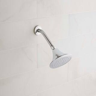 KOHLER Forte 1-Spray 5.5 in. Single Wall Mount Fixed Shower Head in Polished Chrome K-R10282-CP