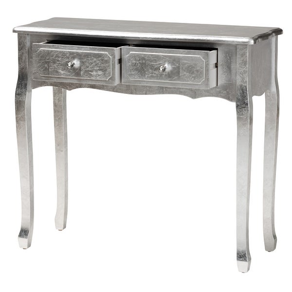 Newton Classic and Traditional 2-Drawer Wood Console Table