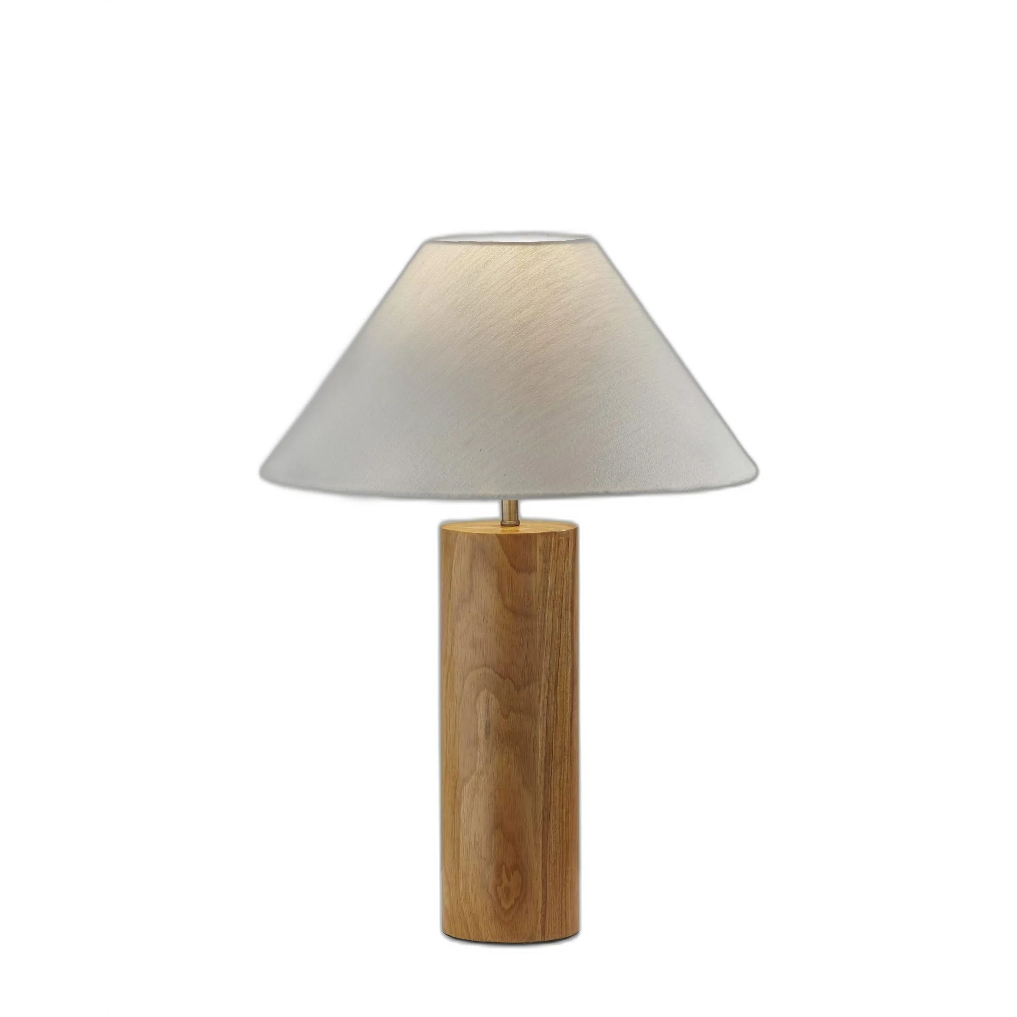 Canopy Natural Wood Block Table Lamp - 18 x 18 x 25.5