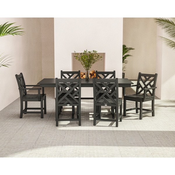 POLYWOOD Chippendale 7Piece Farmhouse Dining Set