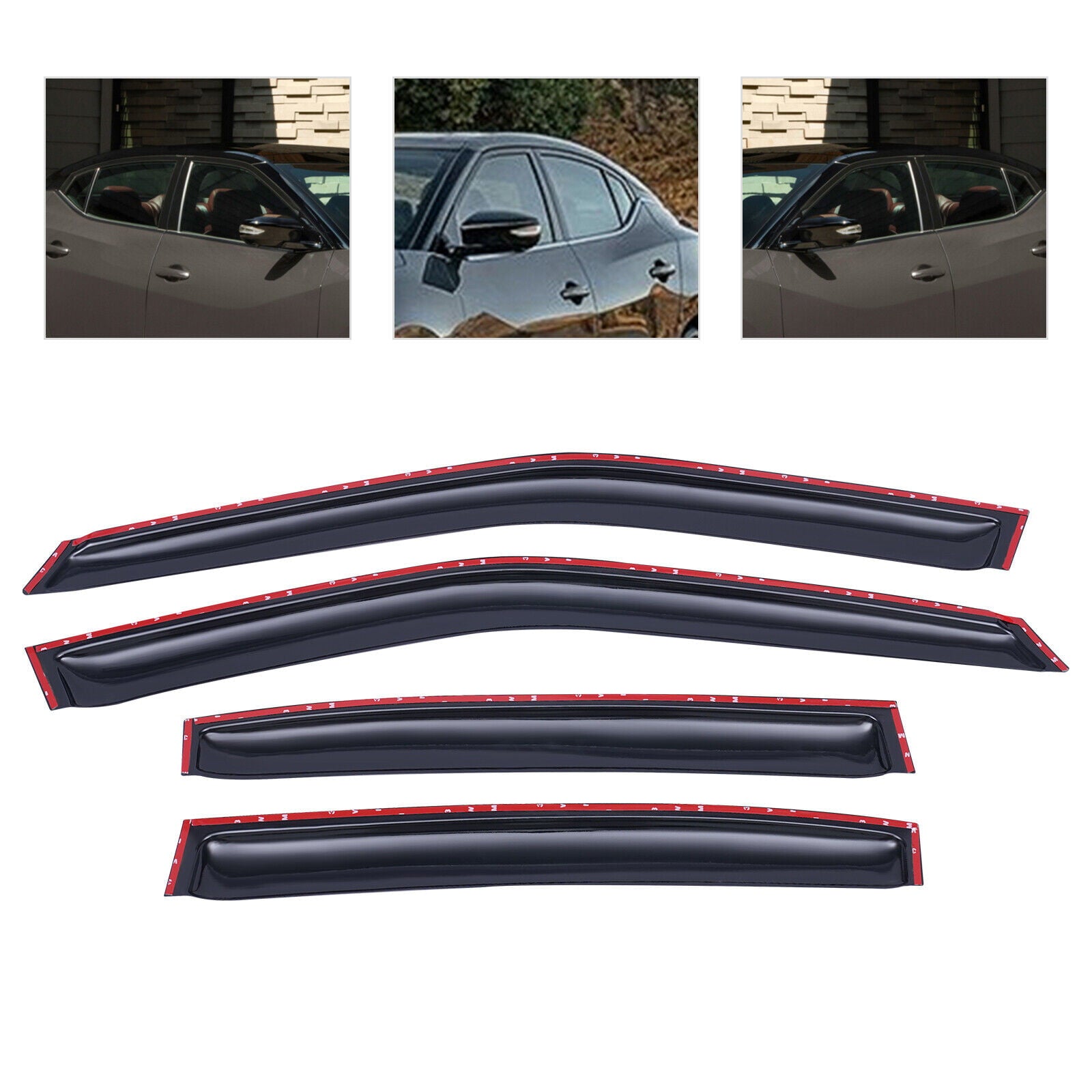 SHZICMY Window Visor Rain Guard Vent Shade Wind Deflector for Nissan Maxima 2016-2022