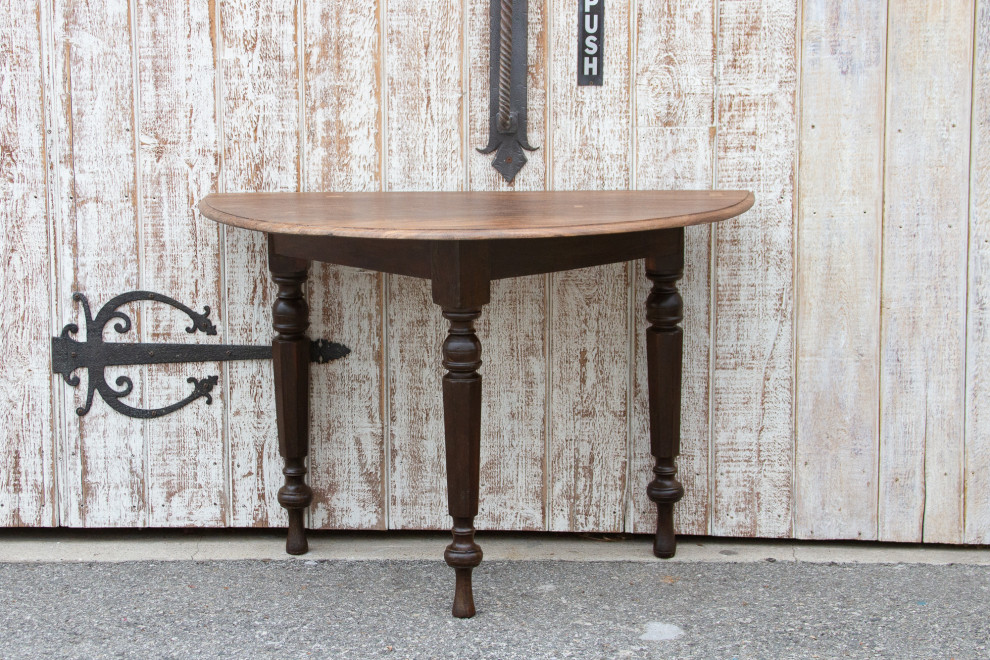 Early 19th Century Colonial Ceylon Demilune Table   Traditional   Console Tables   by De cor  Houzz