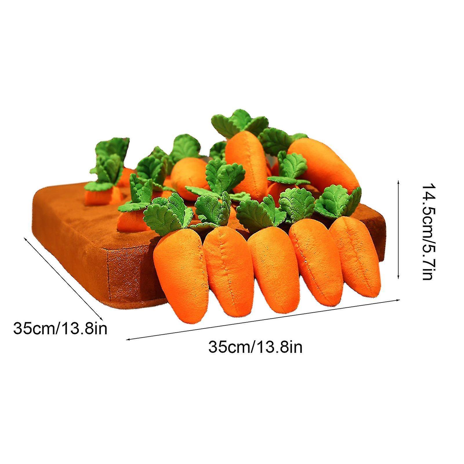 Carrot Field Plush Early Education Parent-child Interaction Toy Fun Pull Out Radish Pillow Pet Food Leakage Doll