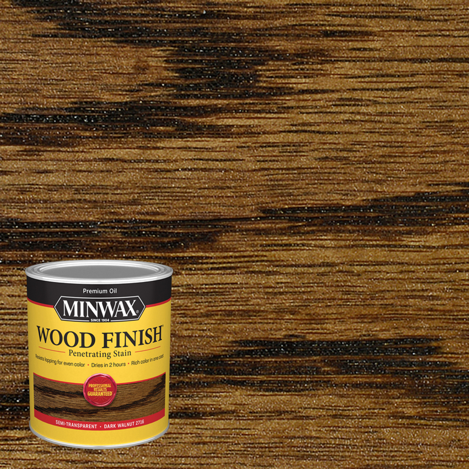 Minwax Wood Finish Semi-Transparent Dark Walnut Oil-Based Penetrating Wood Stain 1 qt