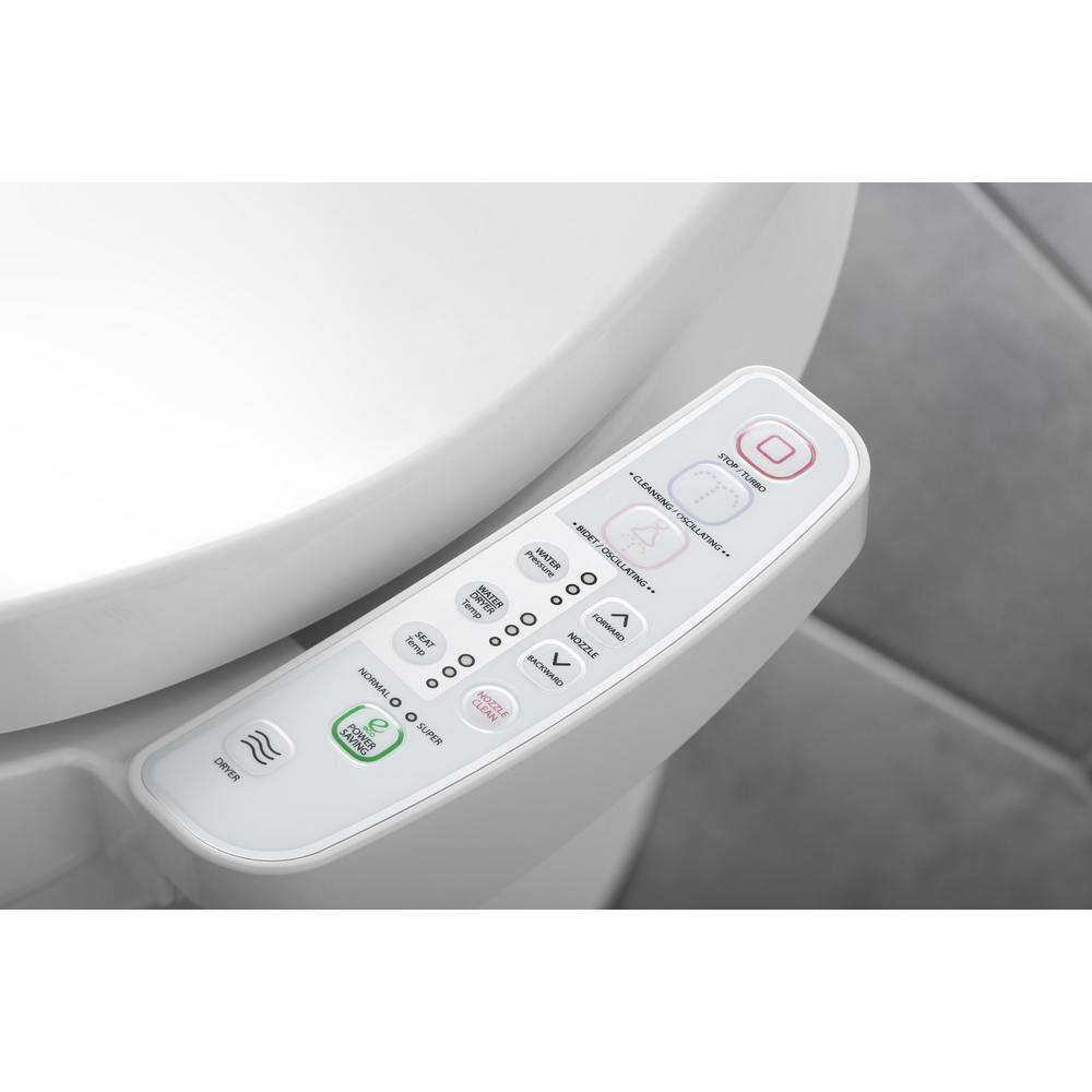 KOHLER Novita Electric Bidet Seat for Elongated Toilets in White BN330-N0