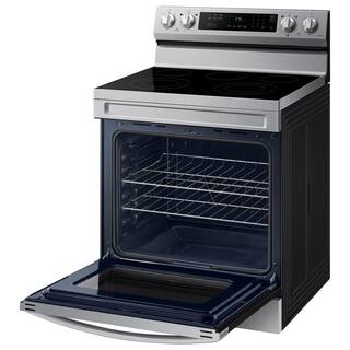  6.3 cu. ft. Smart Freestanding Electric Range with Rapid Boil and Self Clean in Stainless Steel NE63A6311SS