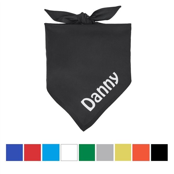 Frisco Solid Color Personalized Dog and Cat Bandana