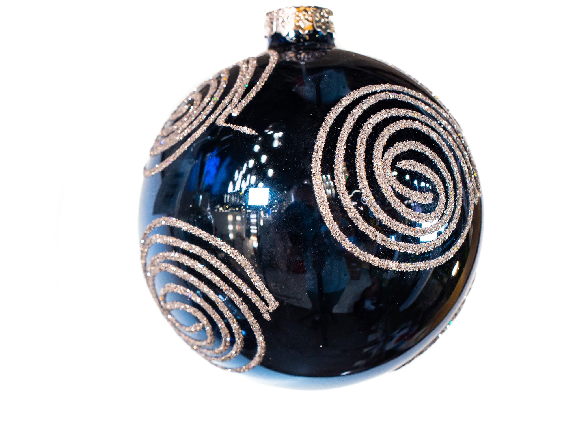 3 Midnight Blue Assorted Ornament Set Of 12