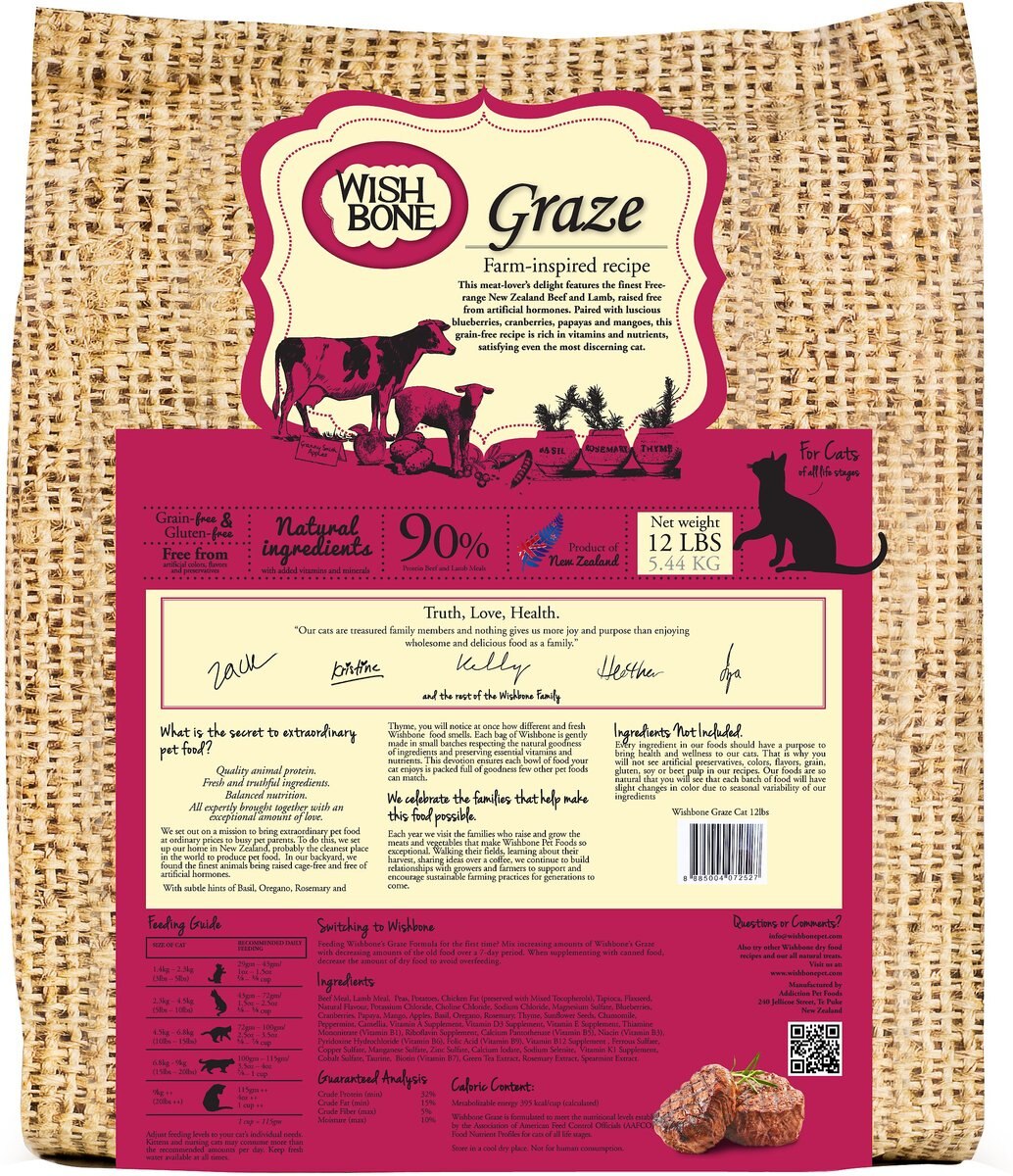 Wishbone Graze Grain-Free Dry Cat Food