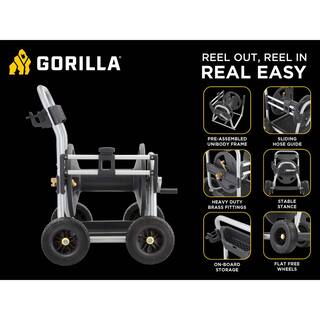 Gorilla 250 ft. Aluminum Heavy-Duty Hose Reel Cart GRC-250G