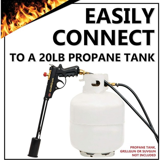 Grillblazer 8 Foot Propane Hose And Adapter For 20lb Propane Tank For Blowtorches