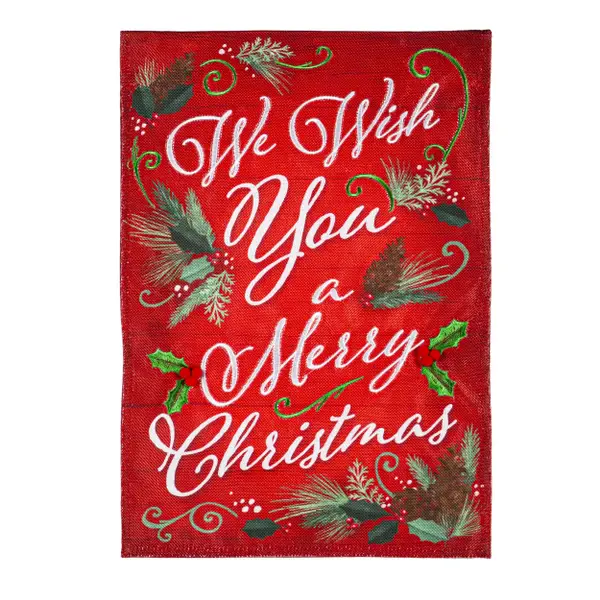 Evergreen Enterprises Wish You a Merry Xmas Garden Flag