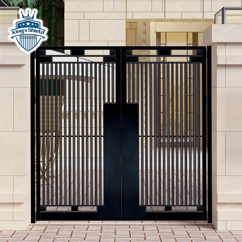 Manufactory supply modern   wrought iron   front gate design