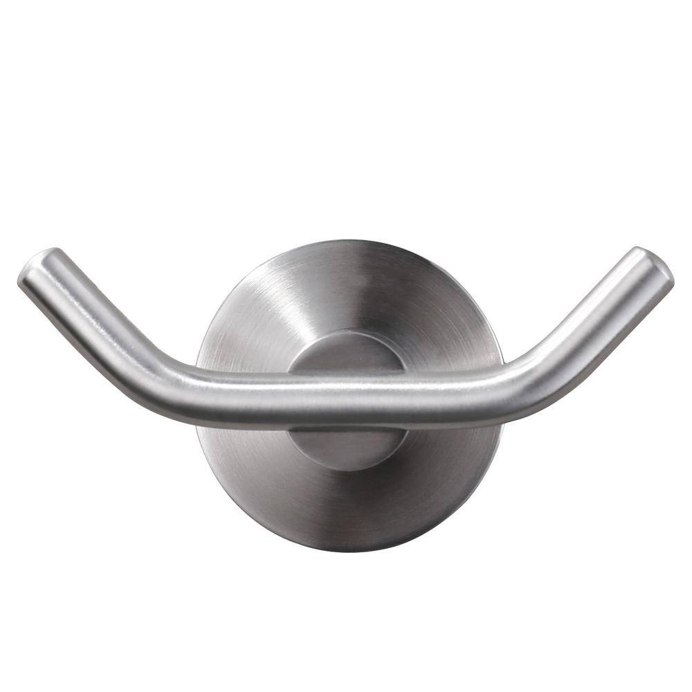 IVIGA Stainless Steel Round Wall Mounted Bathroom Robe Hook in Brushed Nickel AR5000807