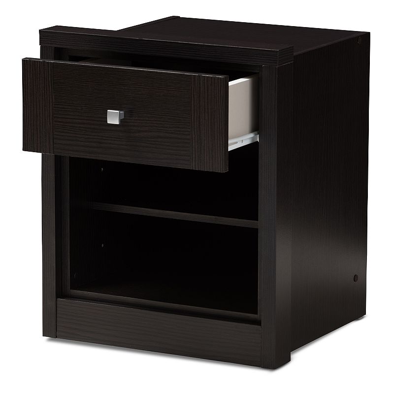 Baxton Studio Danette Espresso Nightstand