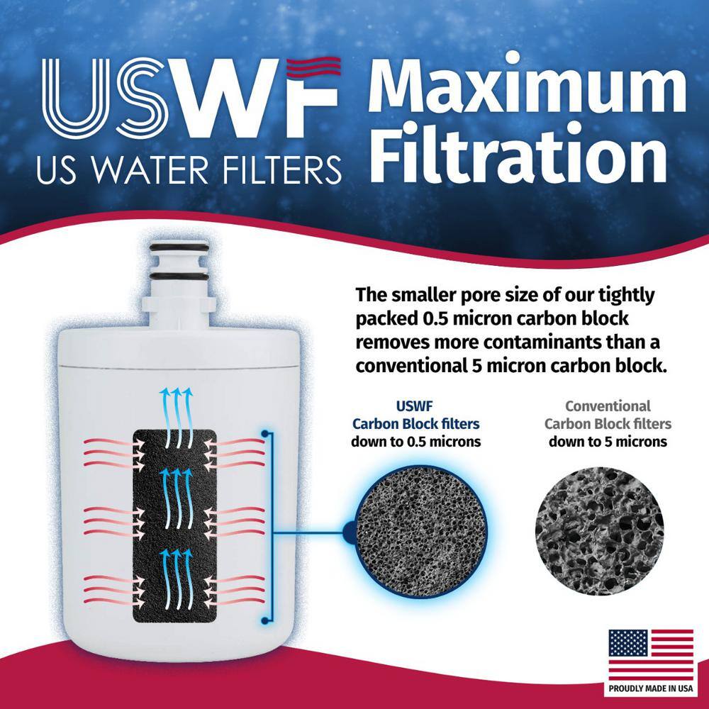 US Water Filters LT500P Comparable Refrigerator Water Filter (2-Pack) USWF_4050_2_PACK